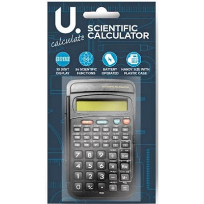 B&Q -  Scientific Calculator With Case Key Features 10 Digit Display Clear And Easy To Read Screen For Accurate Calculations 56