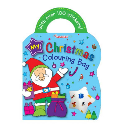 A4 48 Pages Christmas Colouring & Sticker Bag Book - Image 3