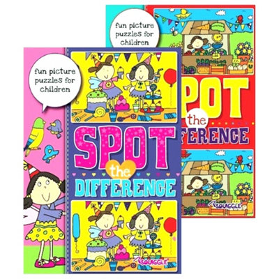 B&Q -  A4 Spot The Difference Activity Book Assorted Fun Spot The Difference Puzzles Engaging Activities That Challenge Children To Find