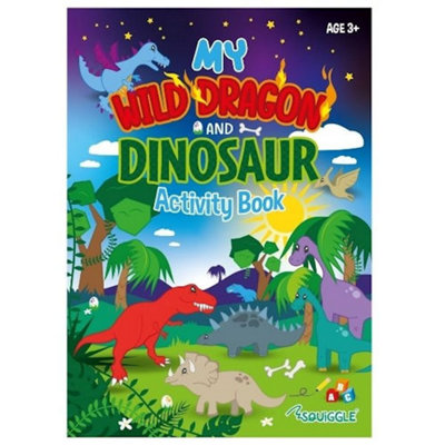 Kids Activity Book Wild Dragon & Dinosaur All In One Colouring - Therapy Kids - Image 6