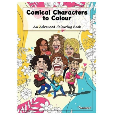 A4 Comical Characters Colouring Book Kids Adults Therapy Colouring Book - Image 5