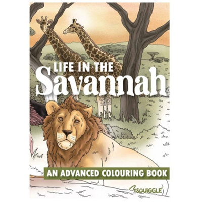 Squiggle P2959 Advanced A4 Colouring Book - Life on the Savannah - Image 5