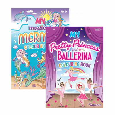 My Pretty Princess & Ballerina Colouring Book - Therapy Colour Kids Activity - Image 5