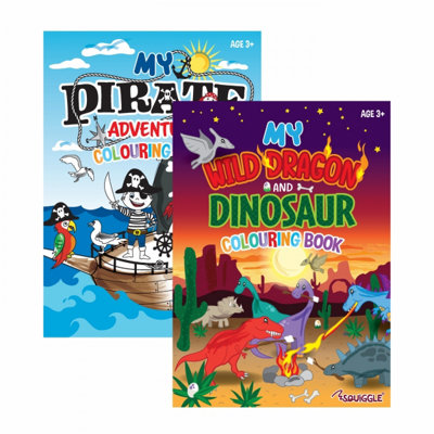 Pirates / Dragon Dinosaur Colouring Book Kids A4 40 Pages Activity - Image 5