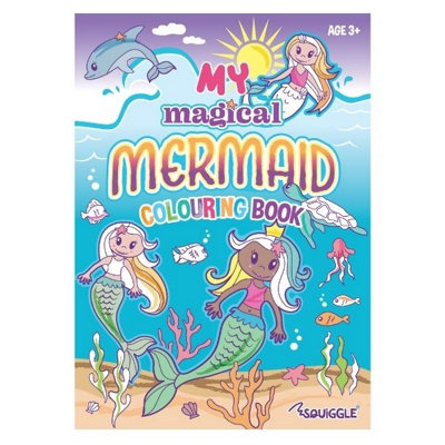 My Magical Mermaid Colouring Book - Therapy Colour Kids Stress Activity Book - Image 4