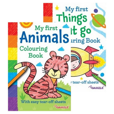 B&Q -  A4 My First Animals Things That Go Colouring Book Assorted Early Learning Colouring Book Helps Develop Key Skills Before Starting - Image 4