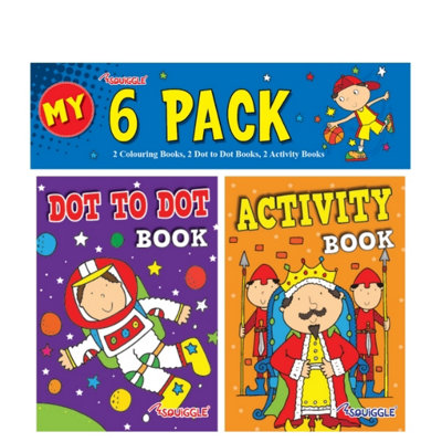Poundfun Boys Mini Colouring & Activity Books 6 Pack - Image 7