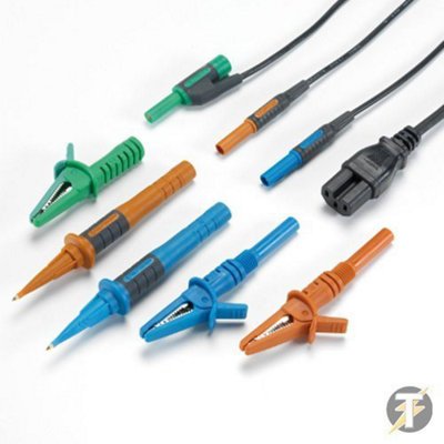 Kewtech Acc016E 3 Wire Fused Test Lead Set With Iec Plug from B&Q