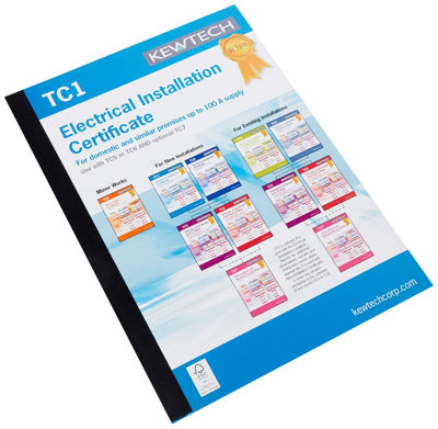 Kewtech Tc1 18Th Edition Electrical Installation Certificates10 Pack from B&Q