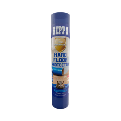 Hippo Hard Floor Surface Protector 600mm X 100M Blue from B&Q