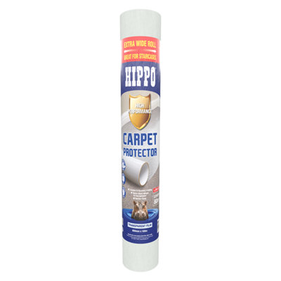 Hippo Carpet Protector 800mm X 50M Clear from B&Q
