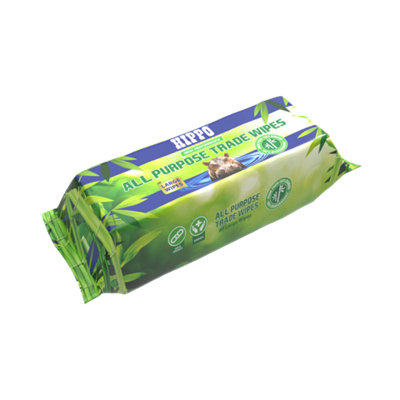 Hippo Multi-Purpose  Large Bamboo WipesPack Of 80 from B&Q