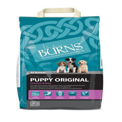 Burns Natural Dog Food Puppy Original Chicken & Rice 2Kg from B&Q
