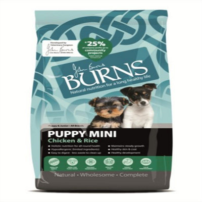 Burns Puppy Mini Chicken & Rice 2Kg from B&Q