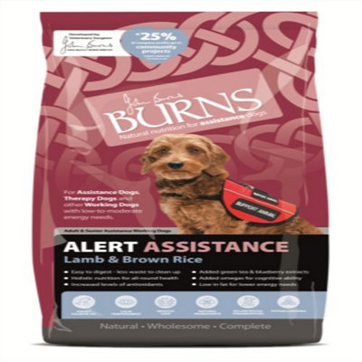Burns Alert Assistance Lamb & Brown Rice 12Kg from B&Q