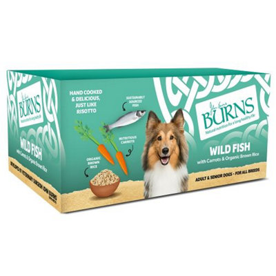 Burns Fish Veg & Brown Rice 12 Pack 150G from B&Q