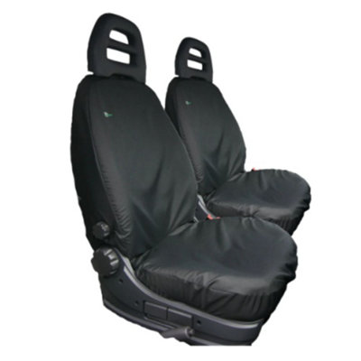 Town & Country Covers Citreon Relay Black Waterproof Van Driver And Single Passenger Seat Cover from B&Q