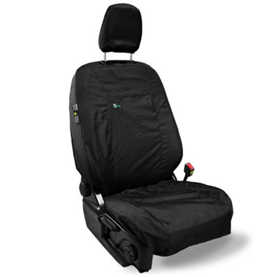 Town & Country Covers Ford Transit Custom 2024 Onwards Black Waterproof Van Driver Seat Cover from B&Q