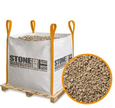 Stone Warehouse Cream Buff Cotswold Chippings 4-10mm Half Bulk Bag 500Kg DrivewaysFootpathsBordersRaised Beds from B&Q