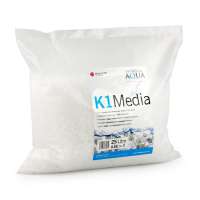 Evolution Aqua Kaldnes K1 Media 25Ltr from B&Q