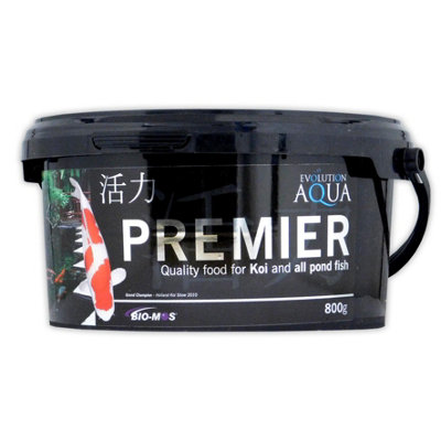 B&Q -  Premier Pond Pellets Fish Food Koi Health Growth 3-4mm 800G