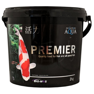 B&Q -  Premier Pond Pellets Fish Food Koi Health Growth 3-4mm 2Kg