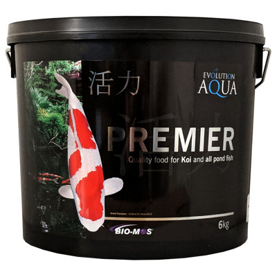 B&Q -  Premier Pond Pellets Fish Food Koi Health Growth 3-4mm 6Kg