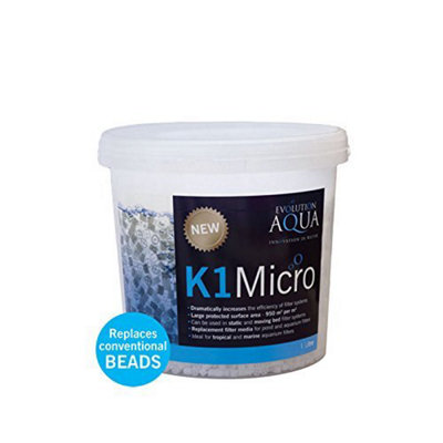 Evolution Aqua K1 Micro Filter Media 1 Litre from B&Q