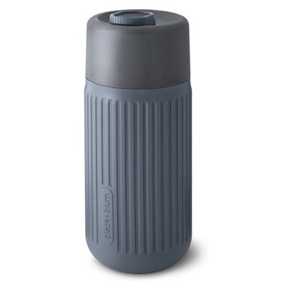 BLACK + BLUM - Leak Proof & Taste-Neutral Glass Travel Cup - Silicone Sleeve & Lockable Cap - Dishwasher Safe, Slate - 340ml - Image 6