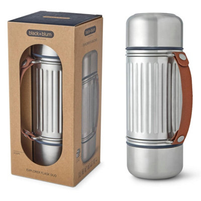 Black + Blum Black+Blum Explorer Insulated Flask Duo 1LSilver from B&Q