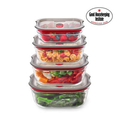 Black + Blum Unisex Clear Set Of Glass Food Box Mixed Size 4 - Image 7