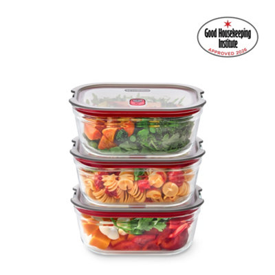 Black+Blum Uk Black Stack + Nest Glass Food Containers X3 - Image 7