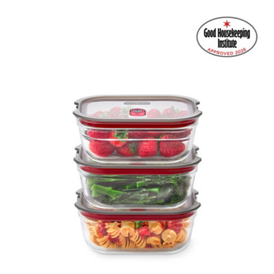 Black + Blum Unisex Clear Set Of 3 Glass Food Box S 600Ml - Image 6