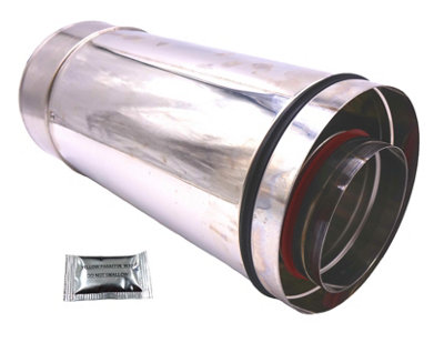 Grant Ez-Fit Low Level Balanced Flue Extension 225mm X 200S from B&Q