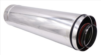 Grant Yellow System Flue Extension 450mm 26 Kw X 200M from B&Q
