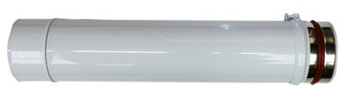 Grant Orange System Flue Extension 450mm White 46 Kw Wx 450/100 from B&Q