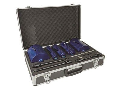 B&Q -  A11Dcdkit5 Slotted Dry Core Drill Xcel Grade Kit11 Piece Mexa11Dcdk11