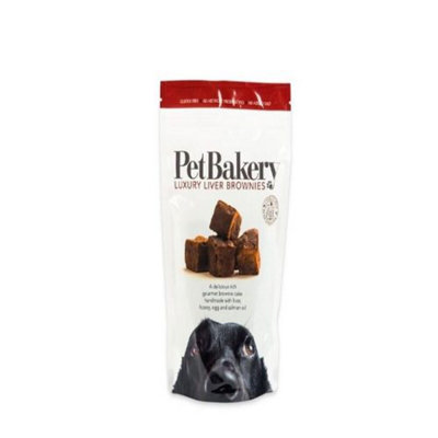 B&Q Pet Bakery Luxury Liver Brownies 190G (Pack Of 6) Salmon