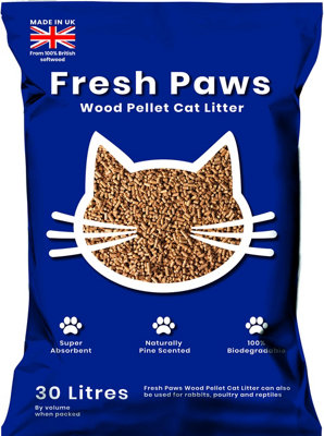  - Fresh Paws Premium Wood Pellet Cat Litter 30 L