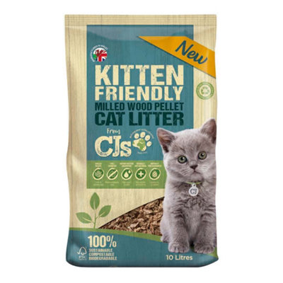 Blazers Kitten Friendly Cat Litter, Beige, 10L - Image 3