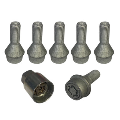 Milenco Motorhome M16 Locking Wheel Nuts Set Of 6 For 16 Inch Maxi Chassis