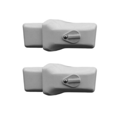 Milenco High Security White Van Door Locks Twin Pack from B&Q