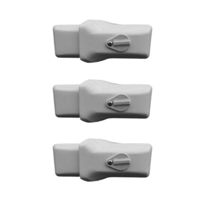 Milenco High Security Van Door Locks Triple Pack White Keyed Alike Sold Secure from B&Q
