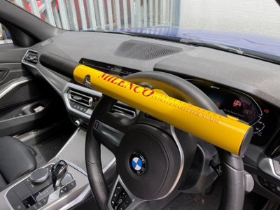 B&Q -  High-Security Steering Wheel Lock + Yellow