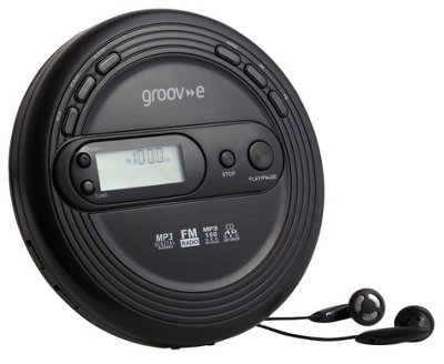 Groov-e GVPS210BK  Retro Series Personal CD Player with Radio & MP3 Black - Image 7