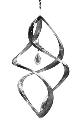 B&Q -  Stainless Steel Crystal Nova Wind Spinner