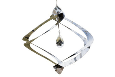 B&Q -  Stainless Steel Modern Crystal Helix Spinner