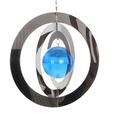 B&Q -  Modern Solar Saturn Wind Spinner