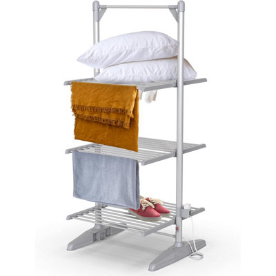 Vivo Electric 3-Tier Heated Clothes Dryer Airer Dry Clothing Folding Drying Rack from B&Q