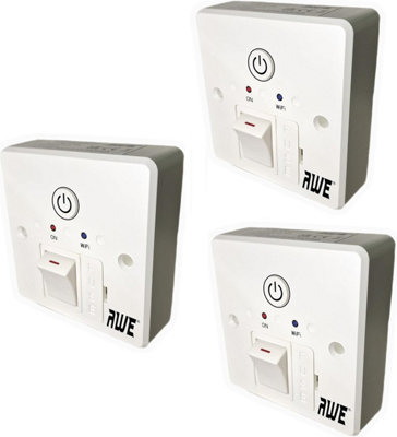B&Q -  3X 13A Smart Wifi Fused Timer Spur Electric Heating Immersers Towel Rails & Lighting 5Yr Warranty Alexa & Google Voice Control